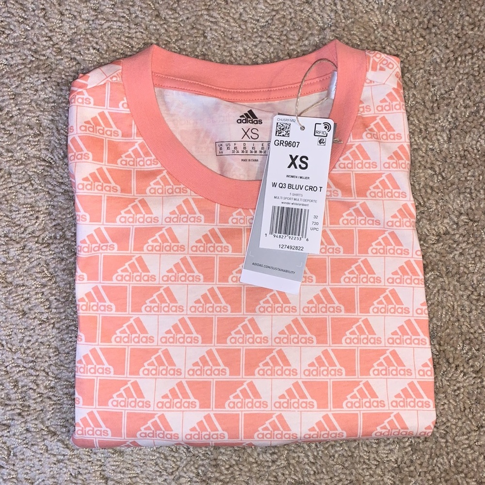 NWT Adidas Women’s Pink Crop Top - Picture 9 of 10